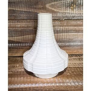 Vintage 1968 H&C Heinrich Selb Bavaria "UFO" Bisque Porcelain 5.5" Vase